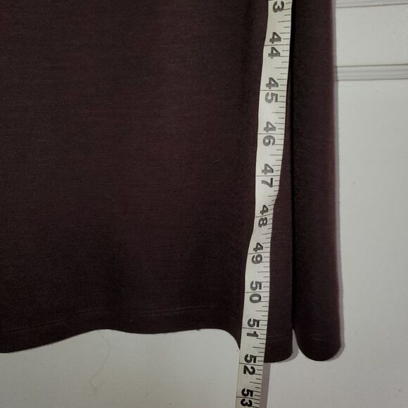 REISS Sloane Wool Long Sleeve Knit Maxi Dress Brown Small - Picture 9 of 14